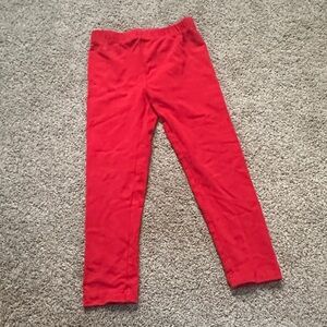 Hanna Andersson Vibrant Red Kids Leggings